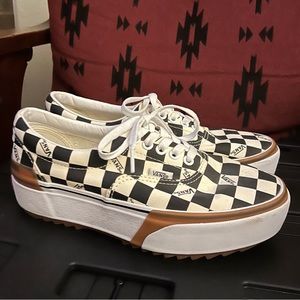 Vans Stacked Era, True White/Black Checkerboard